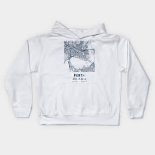 perth simple map Kids Hoodie